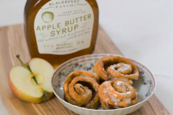 Recipe photo of Mini Cinnamon Rolls using Blackberry Patch Apple Butter Syrup Syrup