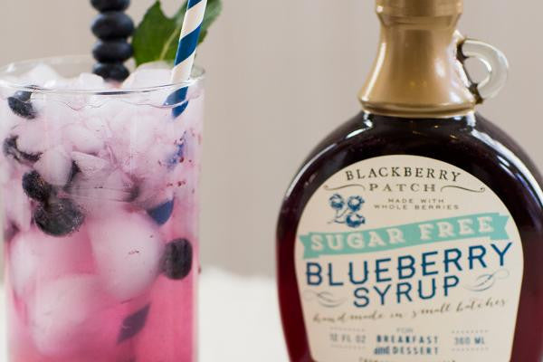 Recipe photo of Sugar Free Blueberry Soda using Blackberry Patch Sugar Free Blueberry Syrup