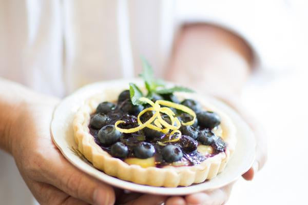 Recipe photo of Lemon Curd Tarts using Blackberry Patch Blueberry Syrup