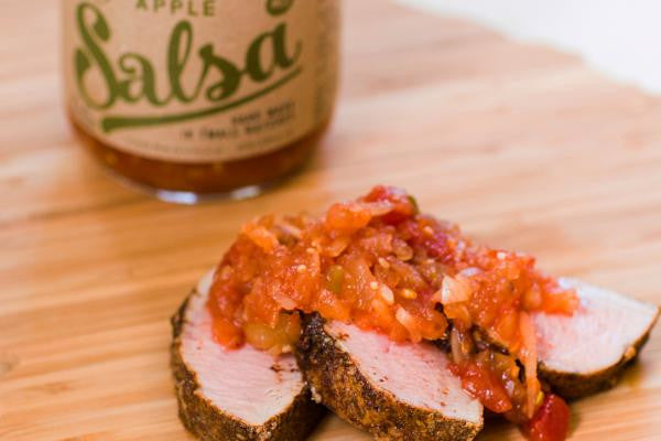 Recipe photo of Spice Rubbed Pork Tenderloin using Blackberry Patch Apple Salsa