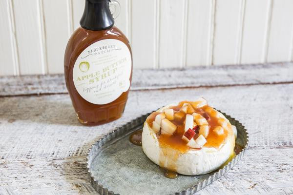 Recipe photo of Baked Brie with Apples using Blackberry Patch Premium Apple Butter Syrup