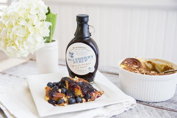 Recipe photo of Tastykake Bread Pudding using Blackberry Patch Premium Blueberry Syrup