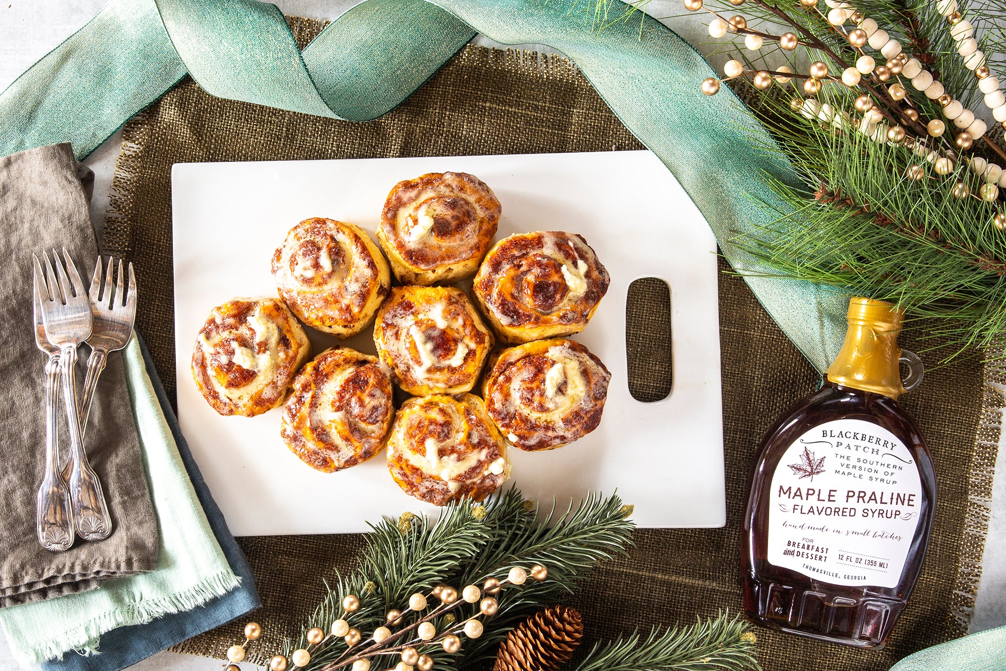 Maple Praline Cinnamon Roll Topping