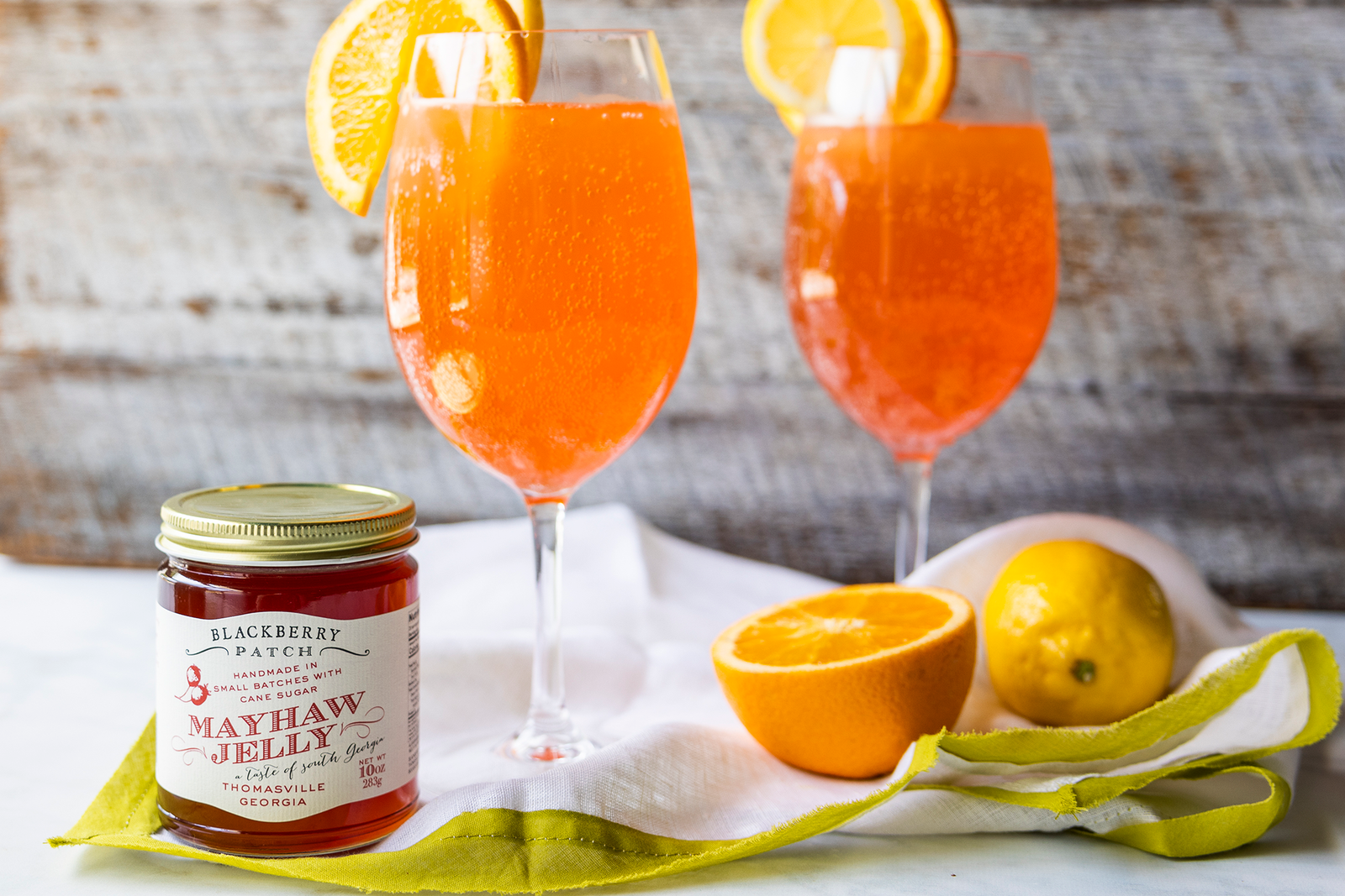 Mayhaw Aperol Spritz