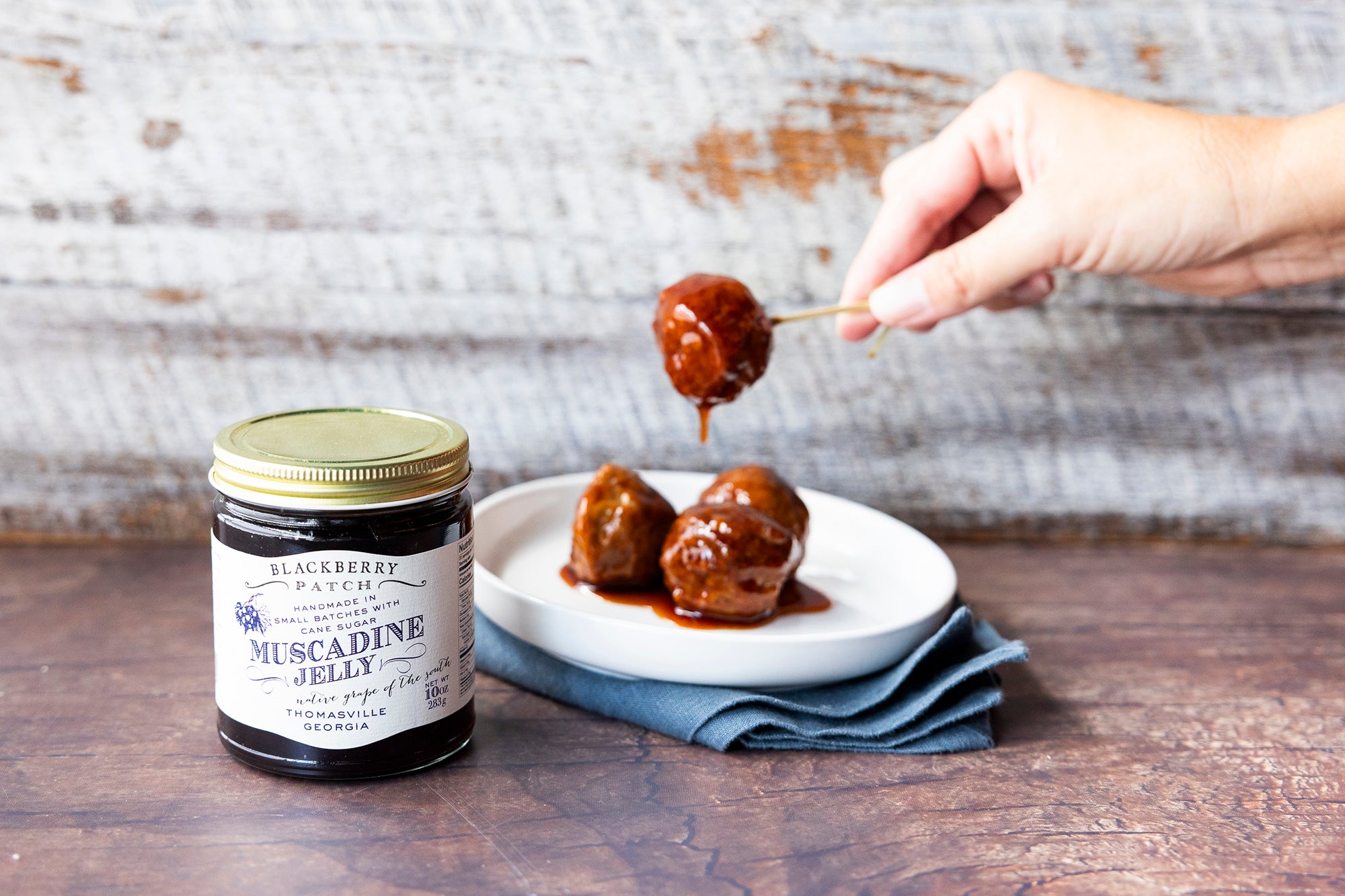 Muscadine BBQ Meatballs