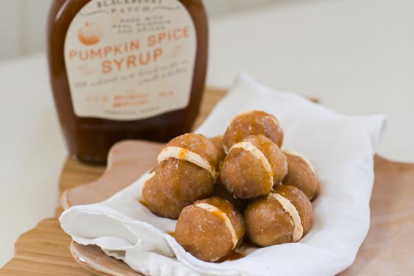 Recipe photo of Pumpkin Spice Mini Cake Balls using Blackberry Patch Pumpkin Spice Syrup