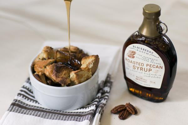 Recipe photo of French Toast Souffle using Blackberry Patch Roasted Pecan Syrup