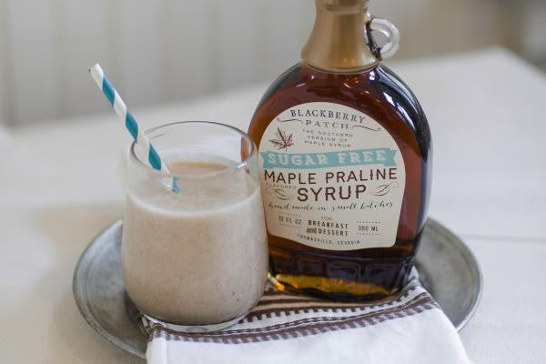 Recipe photo of Sugar Free Maple Praline Smoothie using Blackberry Patch Sugar Free Maple Praline Syrup