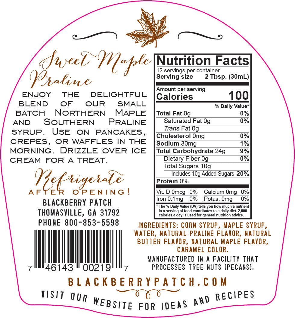 Maple Praline Classic Syrup