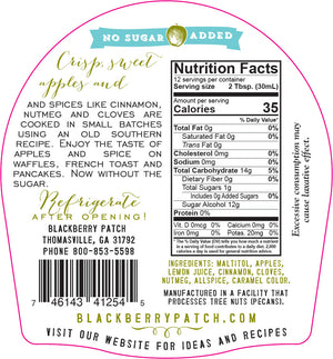 No Sugar Added Apple Butter Syrup
