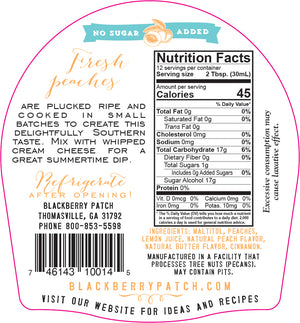 No Sugar Added Peach Cobbler Syrup