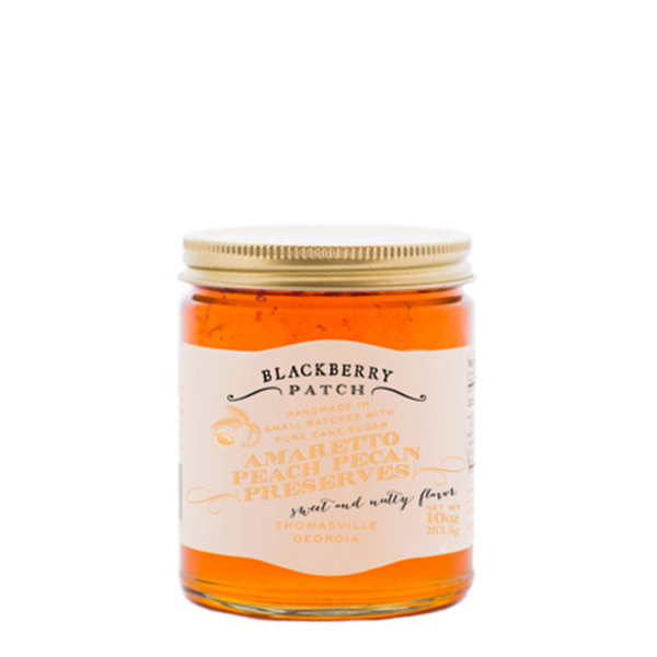 Amaretto Peach Pecan Preserves - Blackberry Patch Fruit Syrups