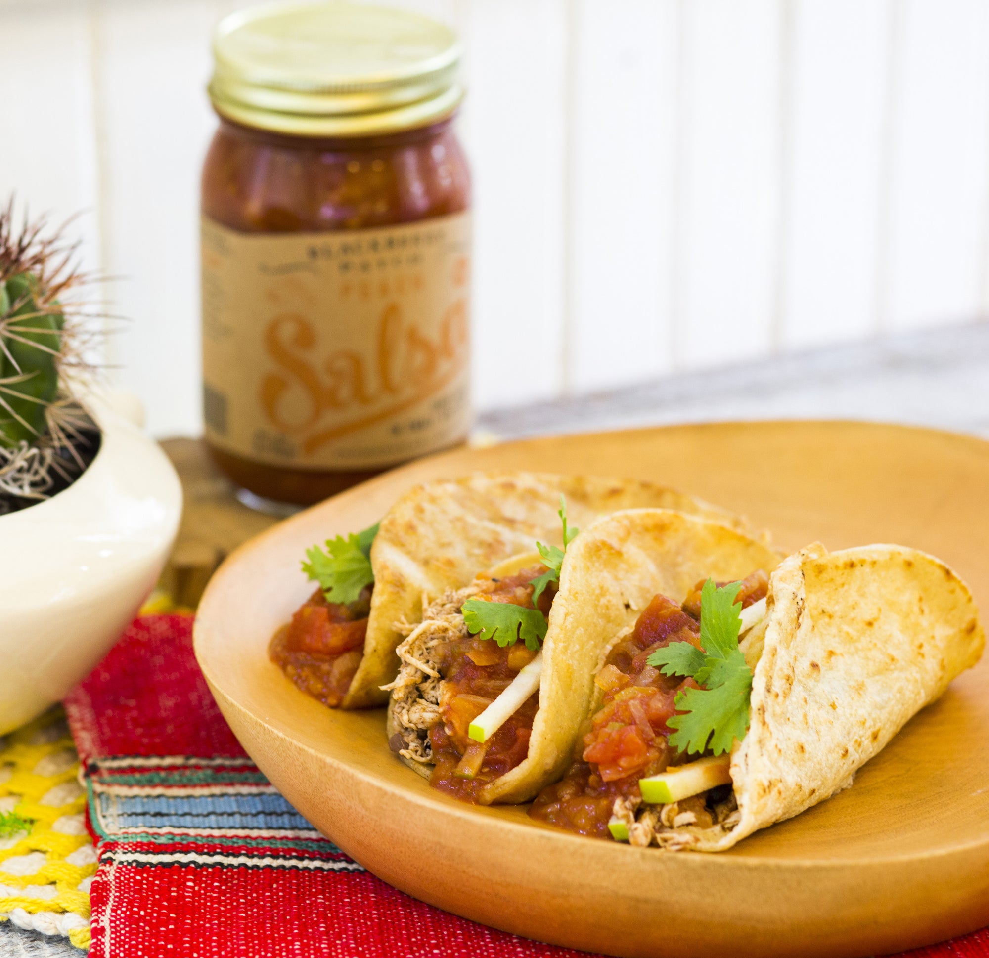 Recipe Photo of Pulled Pork Tacos with Peach Salsa